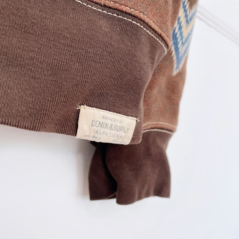 ralph lauren denim & supply western print sweatshirt
