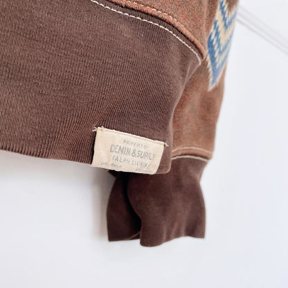 ralph lauren denim & supply western print sweatshirt