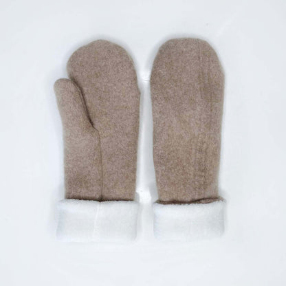 handmade ralph lauren cashmere knit mittens - one size
