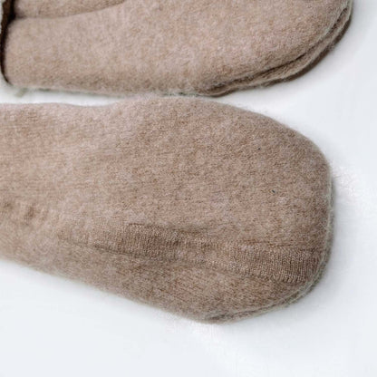 handmade ralph lauren cashmere knit mittens - one size