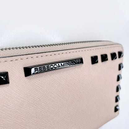 rebecca minkoff studded zip around ava wallet