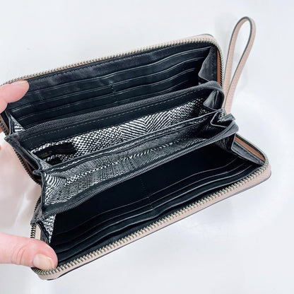 rebecca minkoff studded zip around ava wallet