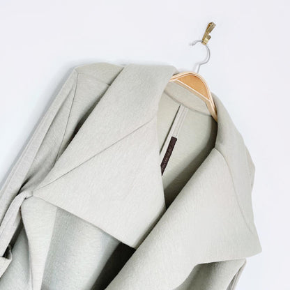 rick owens lilies wool-blend wrap knit jacket