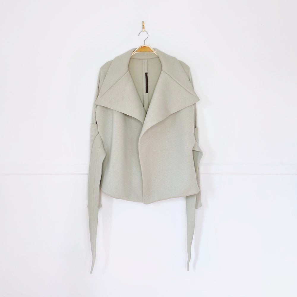 rick owens lilies wool-blend wrap knit jacket
