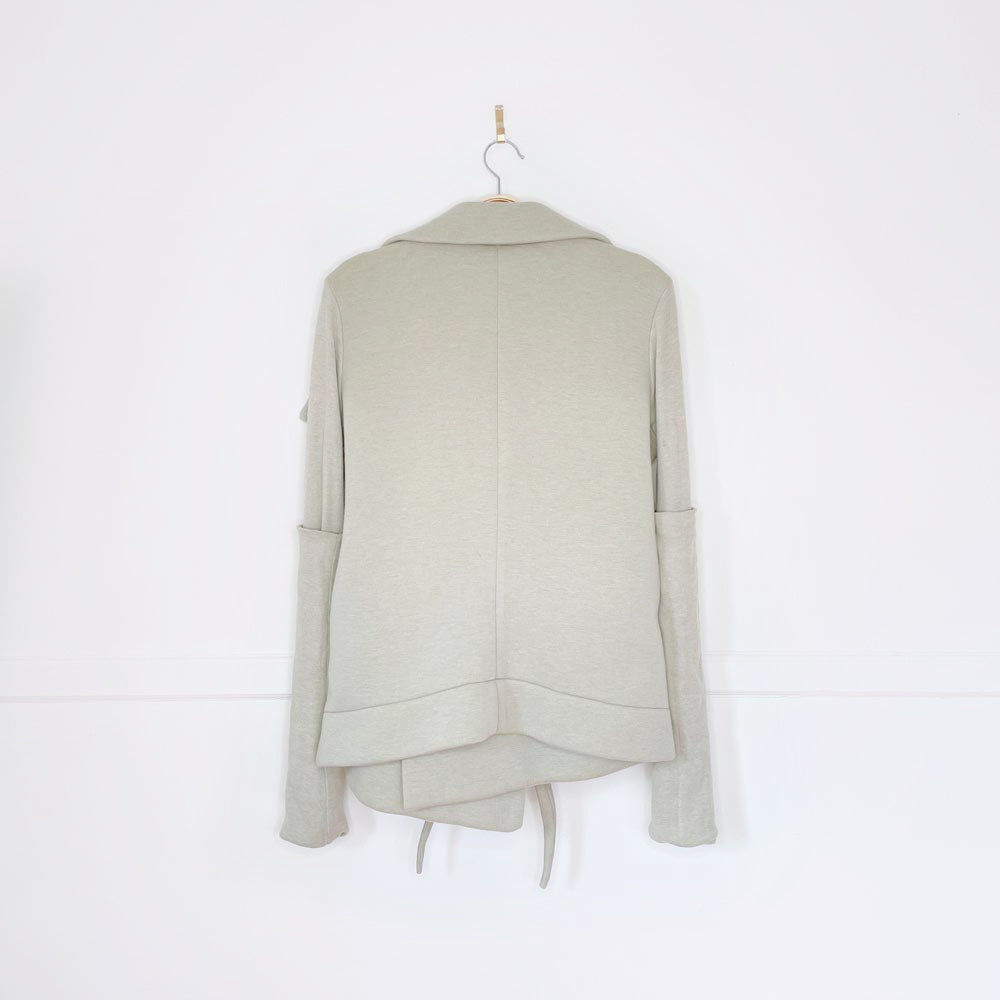 rick owens lilies wool-blend wrap knit jacket