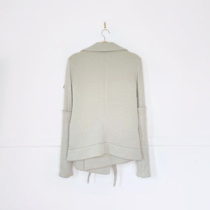 rick owens lilies wool-blend wrap knit jacket