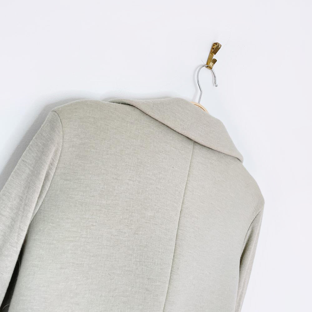rick owens lilies wool-blend wrap knit jacket