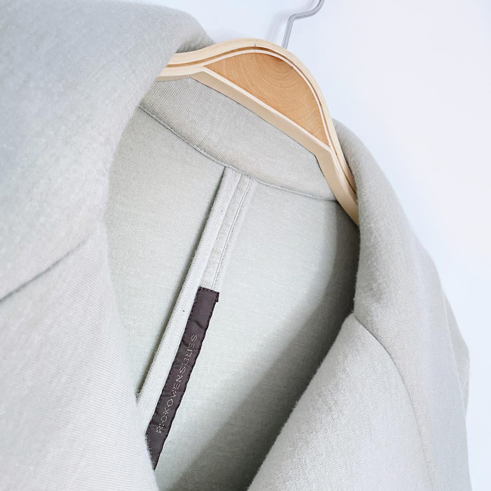 rick owens lilies wool-blend wrap knit jacket