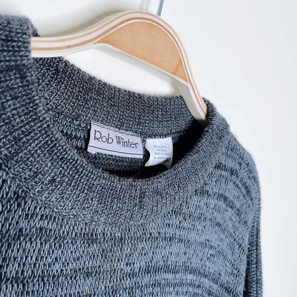 vintage rob winter reindeer grandpa holiday sweater - size xl