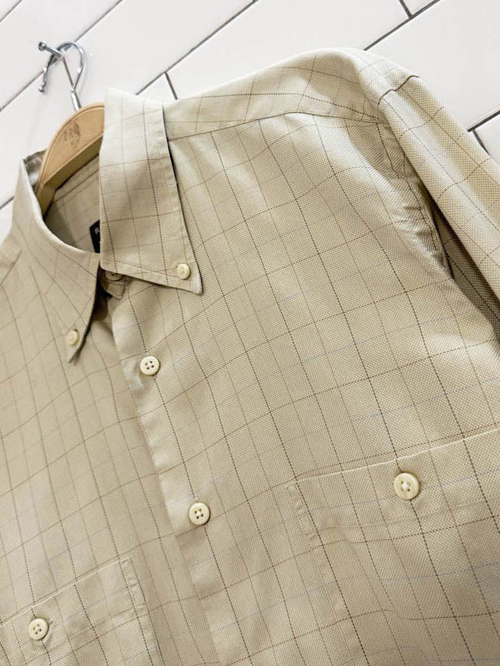 robert talbott two pocket check collared shirt - good market thrift store