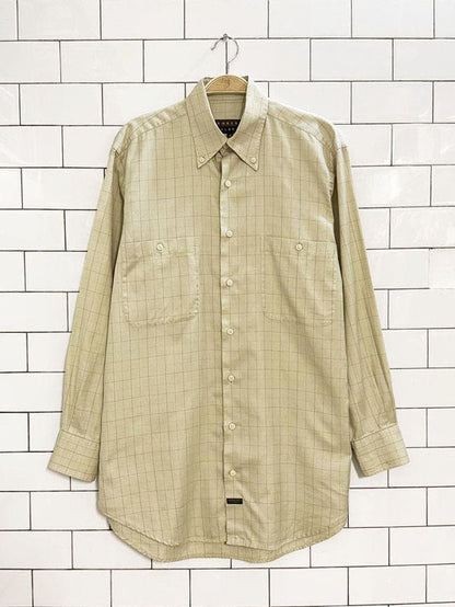 robert talbott two pocket check collared shirt - good market thrift store