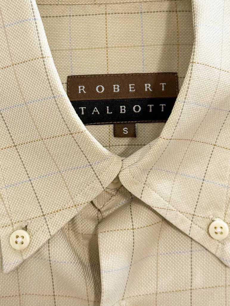 robert talbott two pocket check collared shirt - good market thrift store