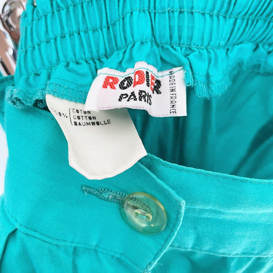 vintage rodier pleated barrel leg pants