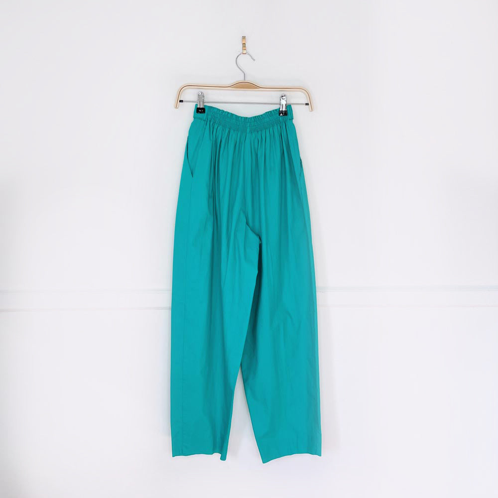 vintage rodier pleated barrel leg pants