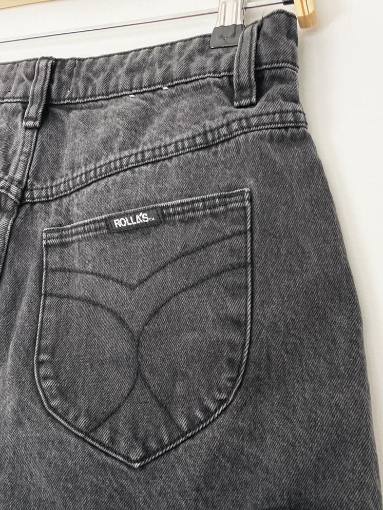 rollas mirage high rise loose fit cut off denim shorts - good market thrift store
