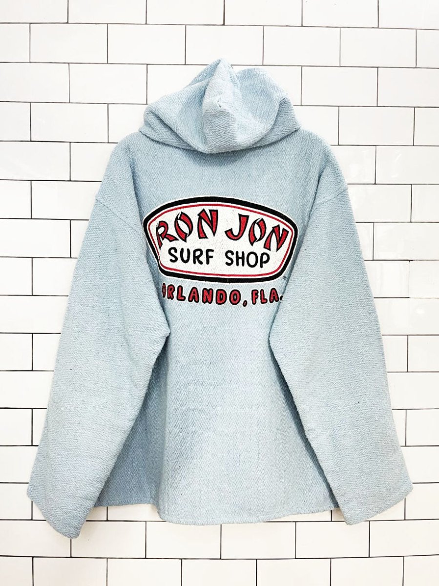 ron jon surf shop florida woven baja beach hoodie drug rug - good market thrift store