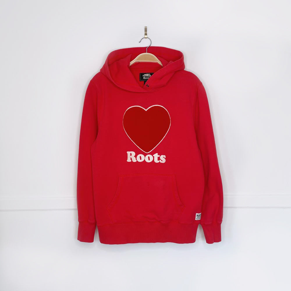 roots terry heart hoodie