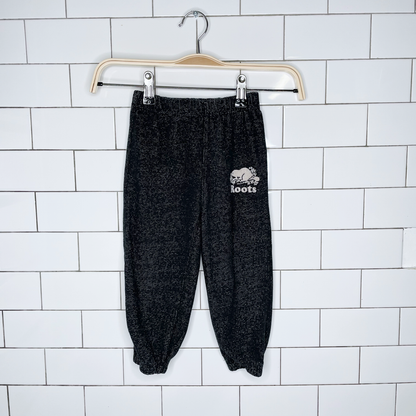 roots kids black pepper sweatpants - size 2
