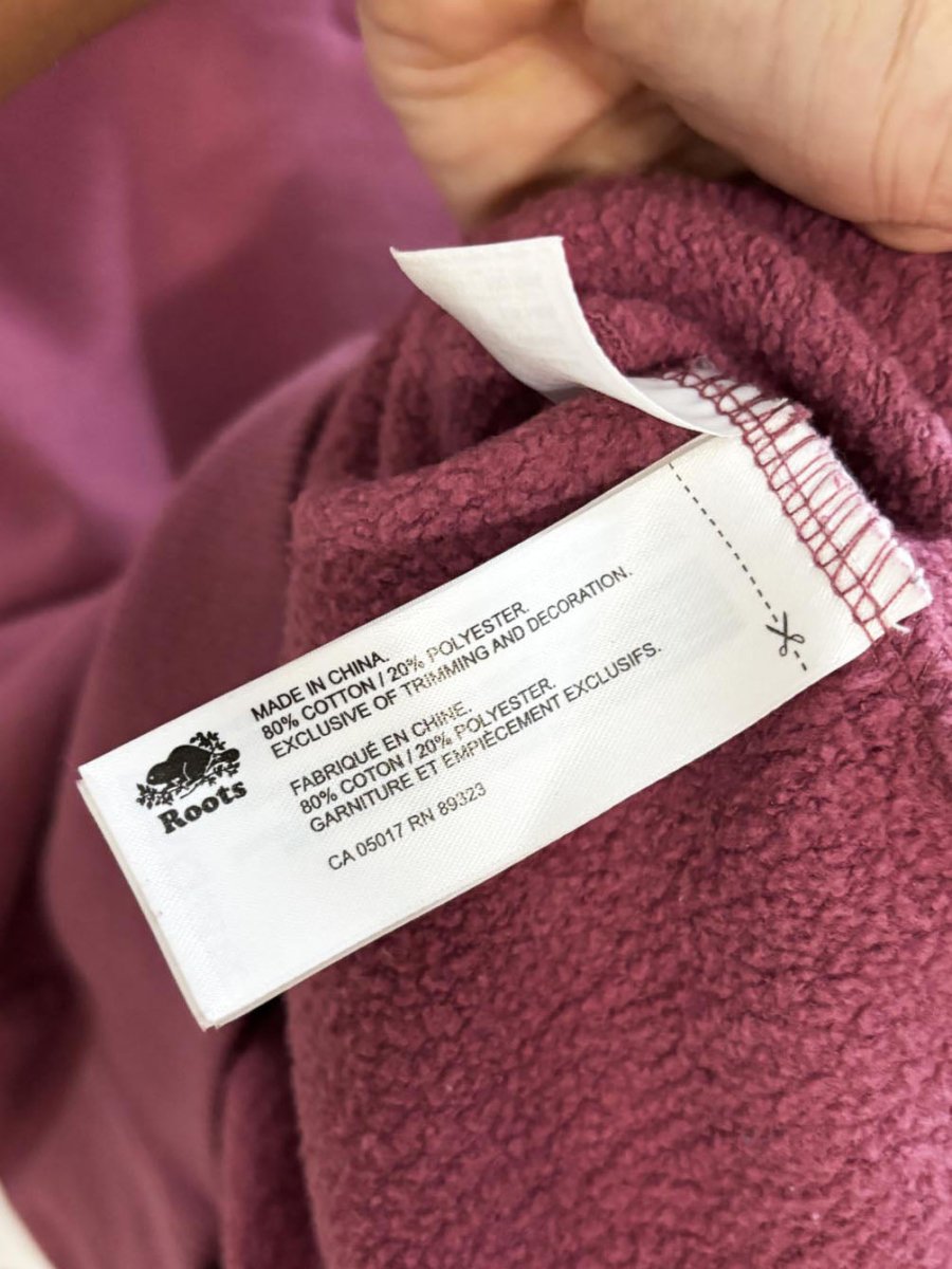 roots 2020 pink 1/4 zip cooper sweatshirt - good market thrift store