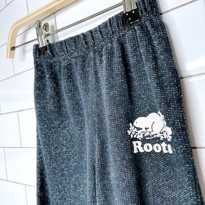 roots kids black pepper sweatpants - size 2