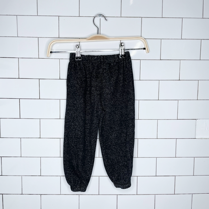 roots kids black pepper sweatpants - size 2