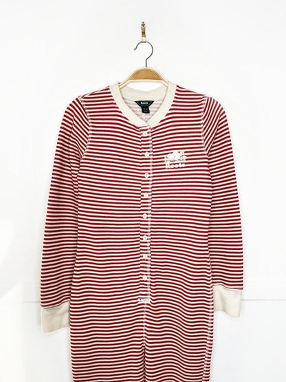 roots candy cane stripe waffle onesie | cottage cozy - good market thrift store