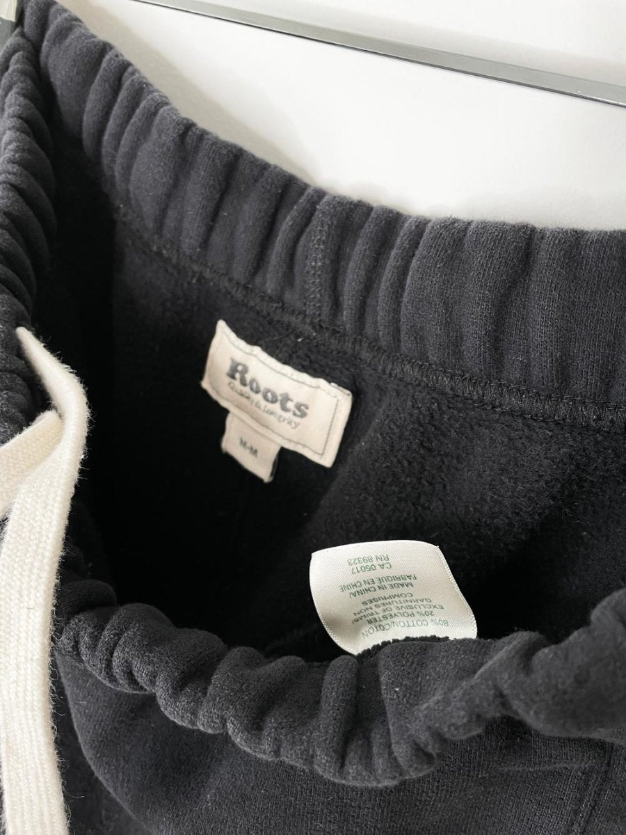 roots cooper cozy terry fleece shorts - good market thrift store