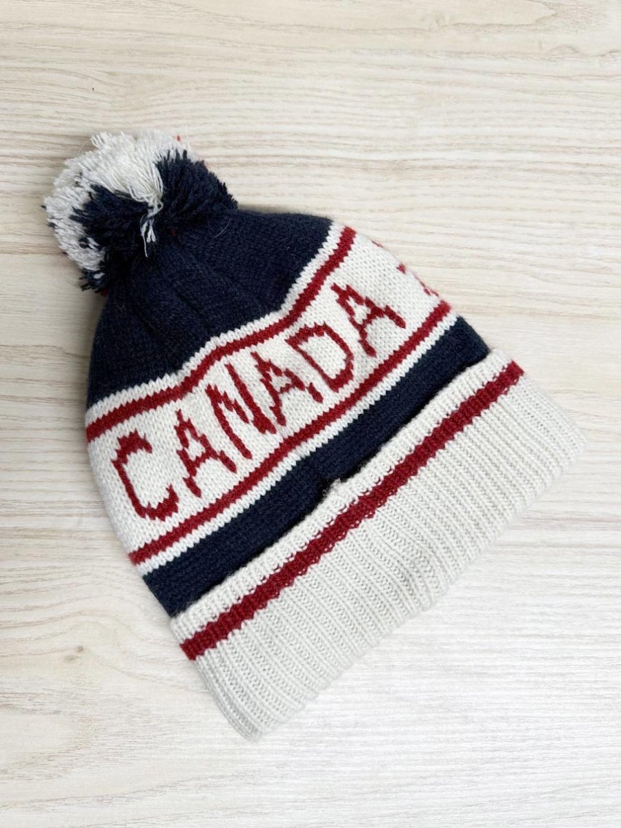 roots kids canada snowflake pom knit toque - good market thrift store