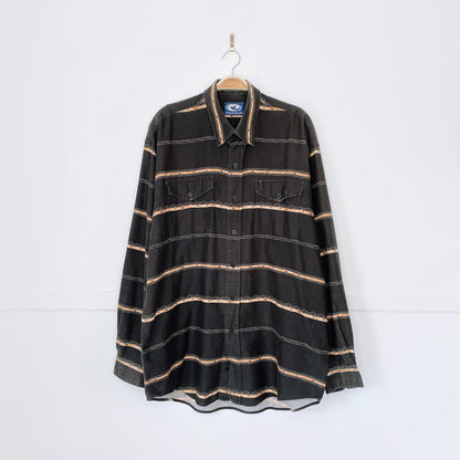 vintage 90s roper western stripe shirt
