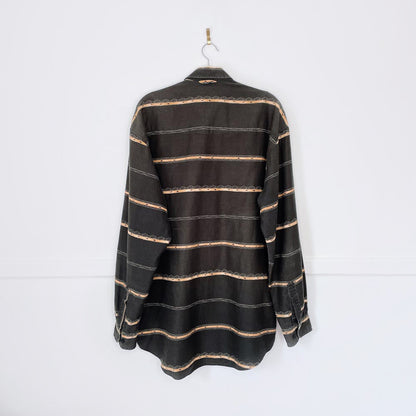 vintage 90s roper western stripe shirt