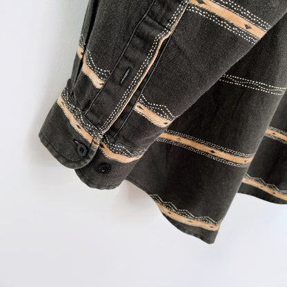 vintage 90s roper western stripe shirt