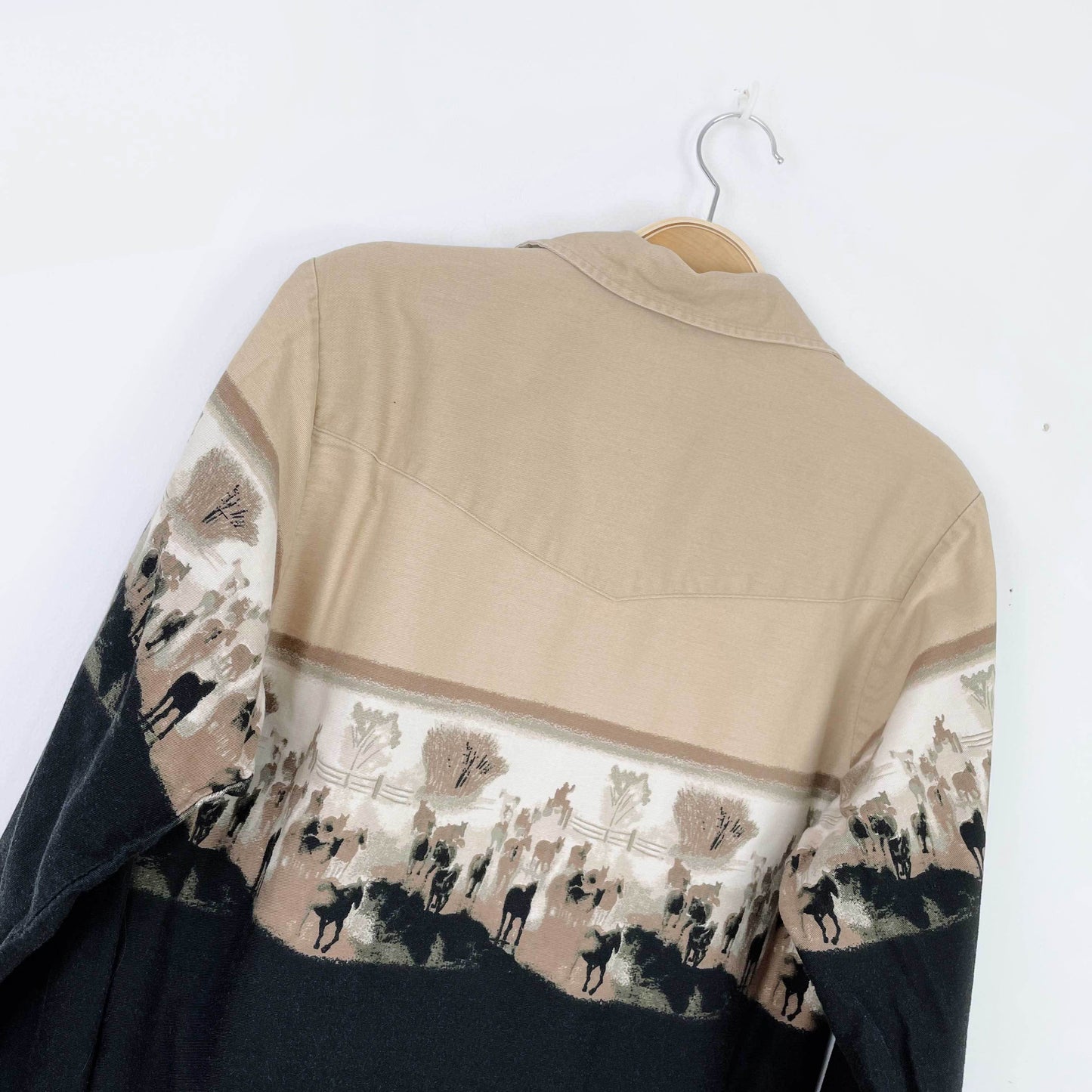 vintage roper wild horses westen shirt