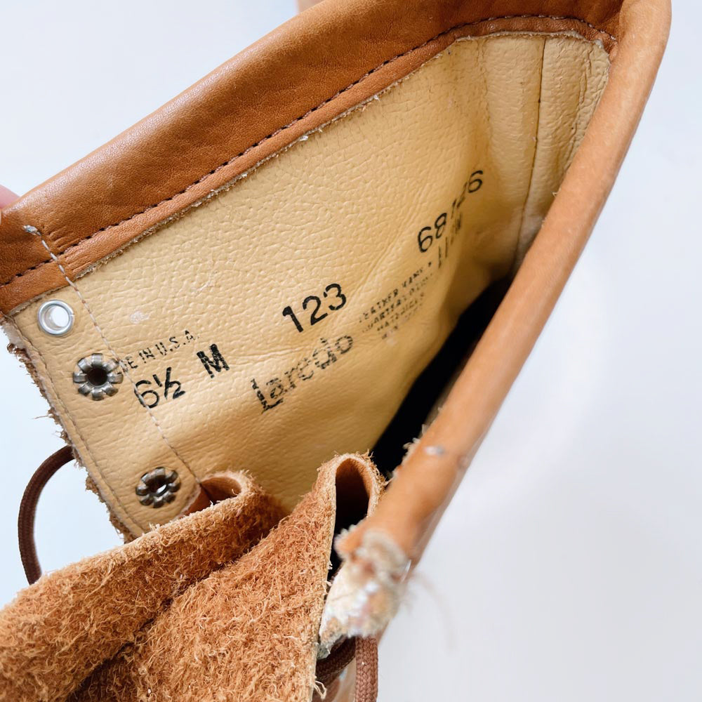 vintage laredo rodeo kiltie roper boots | made in USA