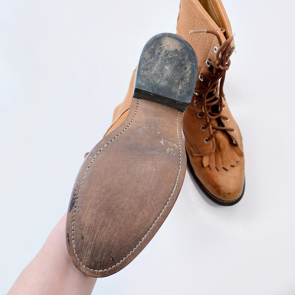 vintage laredo rodeo kiltie roper boots | made in USA