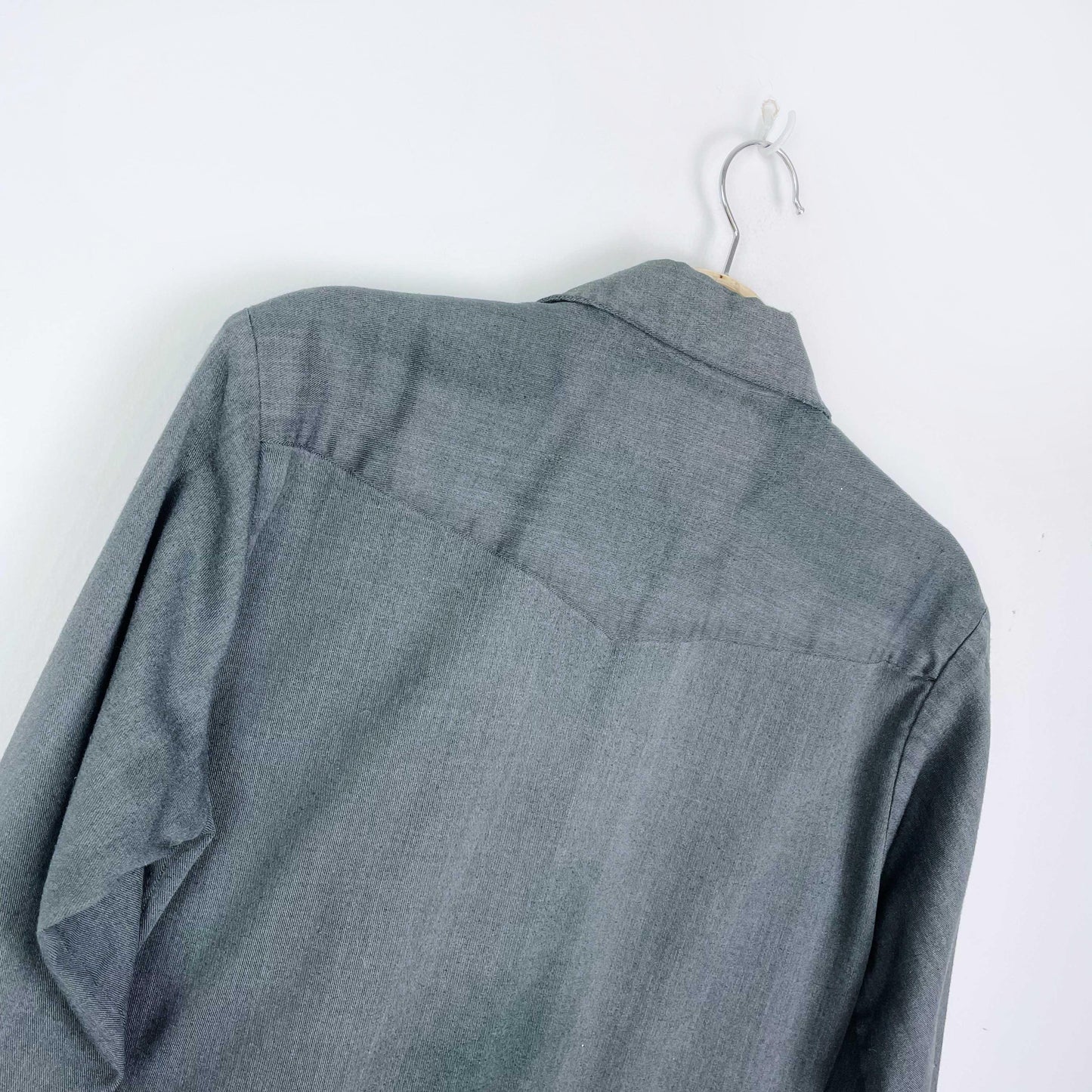 vintage roughrider snap button western shirt - size small