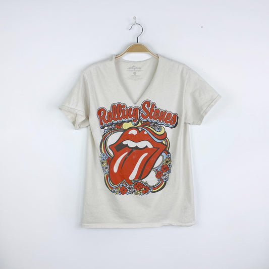 2022 rolling stones floral tee
