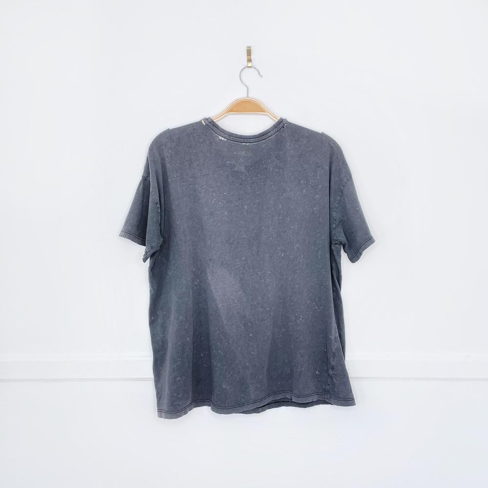 rolling stones x bravado 2022 oversized distressed tongue graphic tee