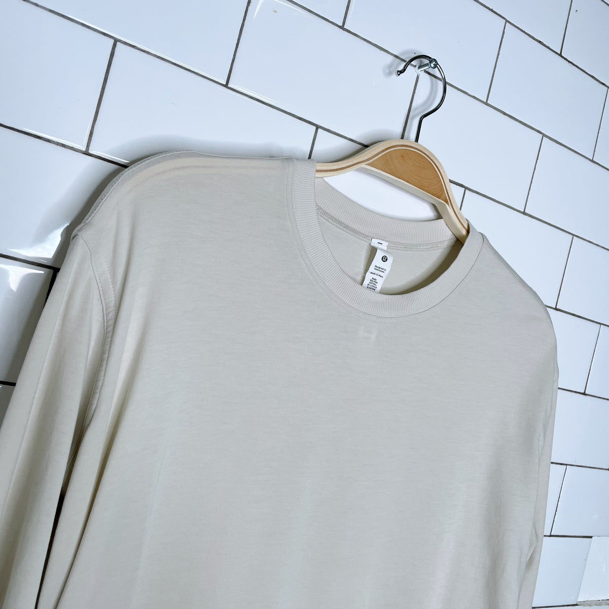 lululemon 2022 pima cotton side-cinch long sleeve shirt - size 4