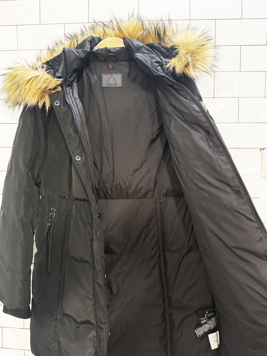 rudsak atelier noir down detachable faux fur hooded parka - good market thrift store