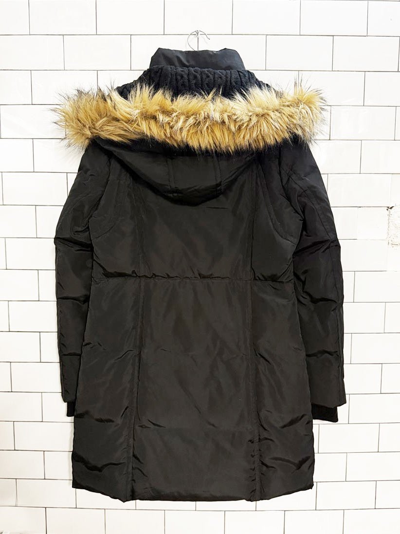 rudsak atelier noir down detachable faux fur hooded parka - good market thrift store