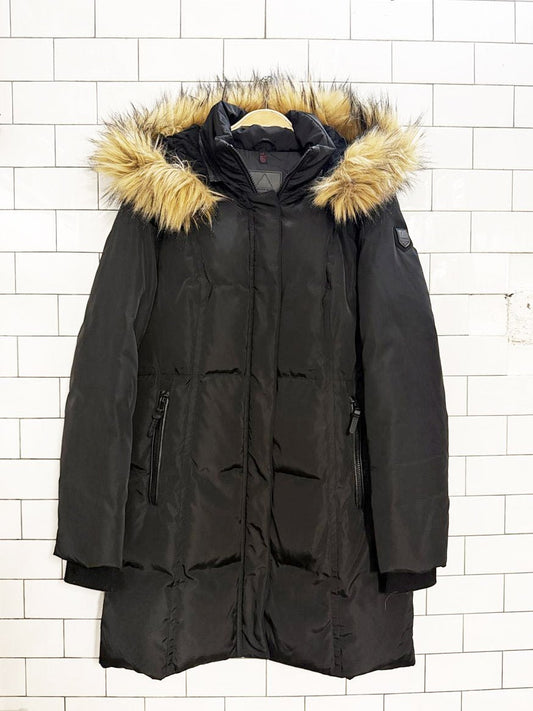 rudsak atelier noir down detachable faux fur hooded parka - good market thrift store