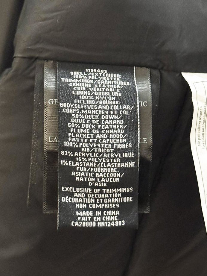 rudsak atelier noir down detachable raccoon fur hooded parka - good market thrift store