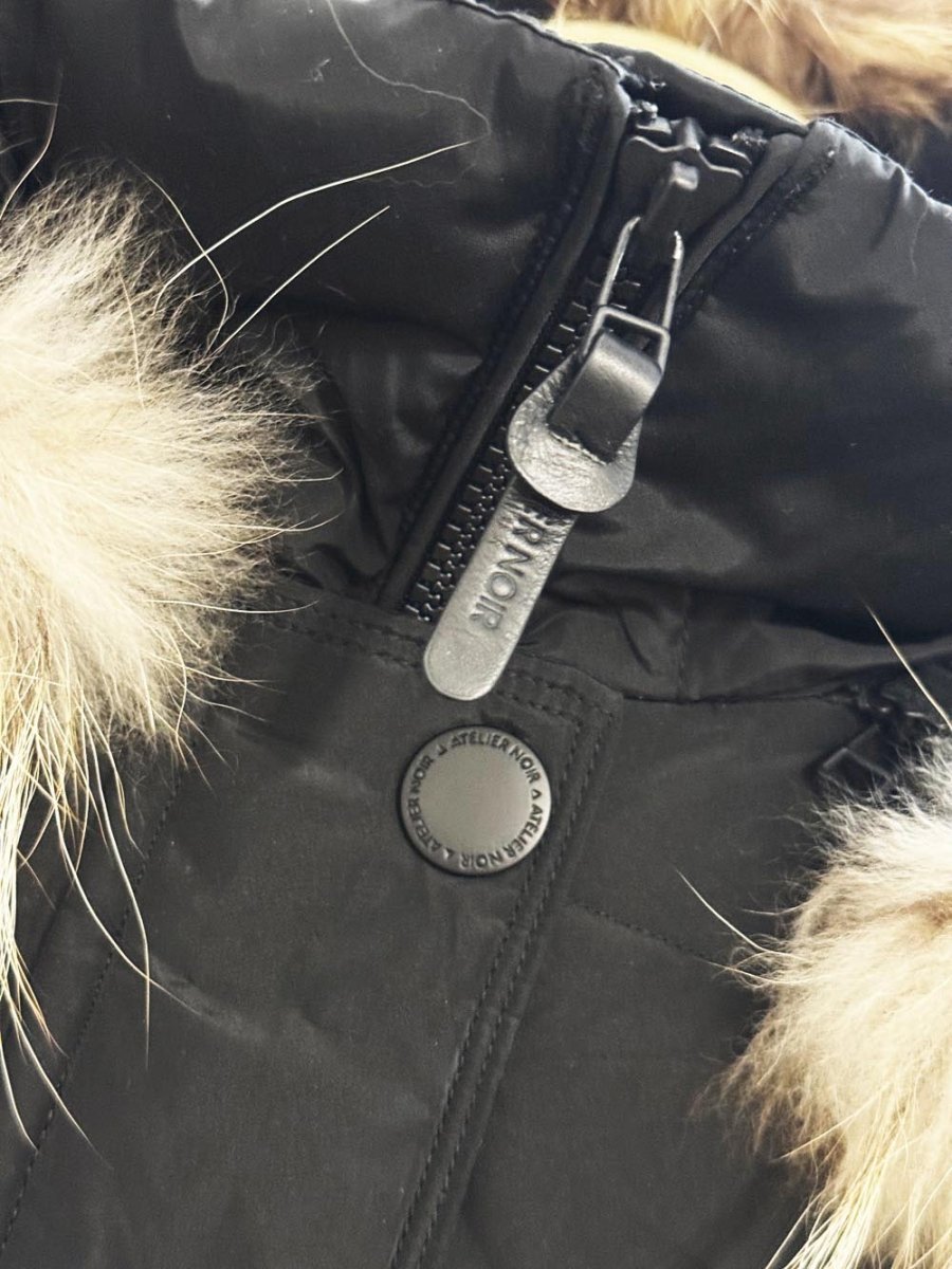 rudsak atelier noir down detachable raccoon fur hooded parka - good market thrift store