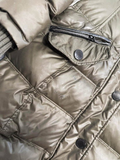 rudsak gloria down form - fitting raccoon fur puffer coat - good market thrift store