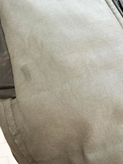 rudsak leather sleeve wolf fur trim hooded parka - good market thrift store