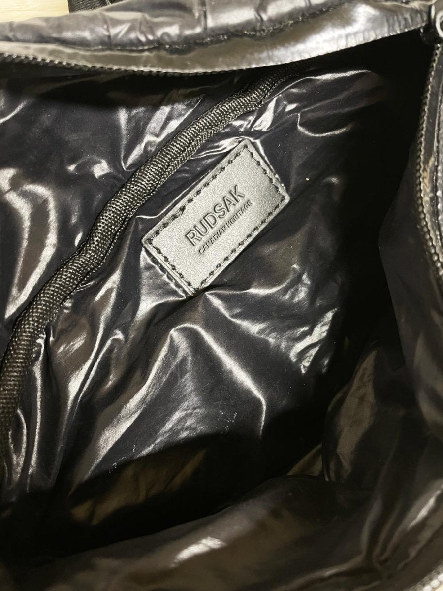 rudsak logo puffer belt bag | waterproof zippers - good market thrift store
