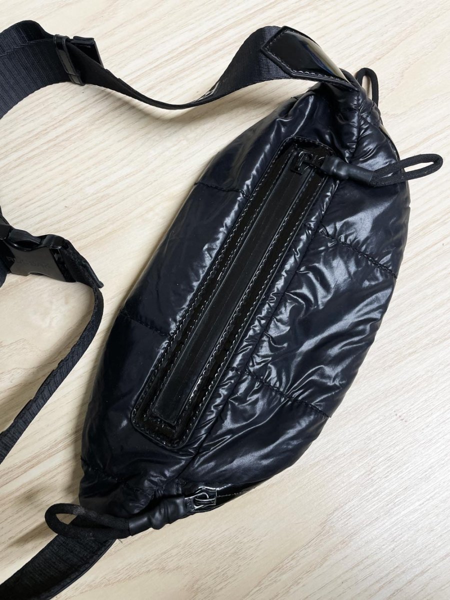 rudsak logo puffer belt bag | waterproof zippers - good market thrift store