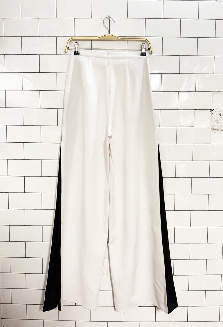 runaway high rise pleated wide leg trousers - good market thrift store
