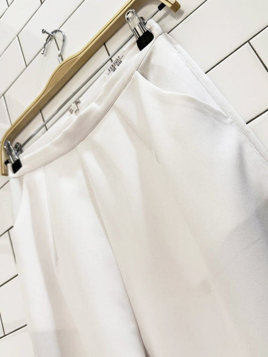 runaway high rise pleated wide leg trousers - good market thrift store