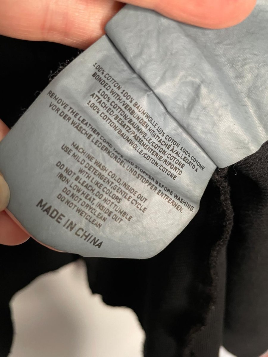 rundholtz dip raw edge deconstructed full zip cotton hoodie - good market thrift store